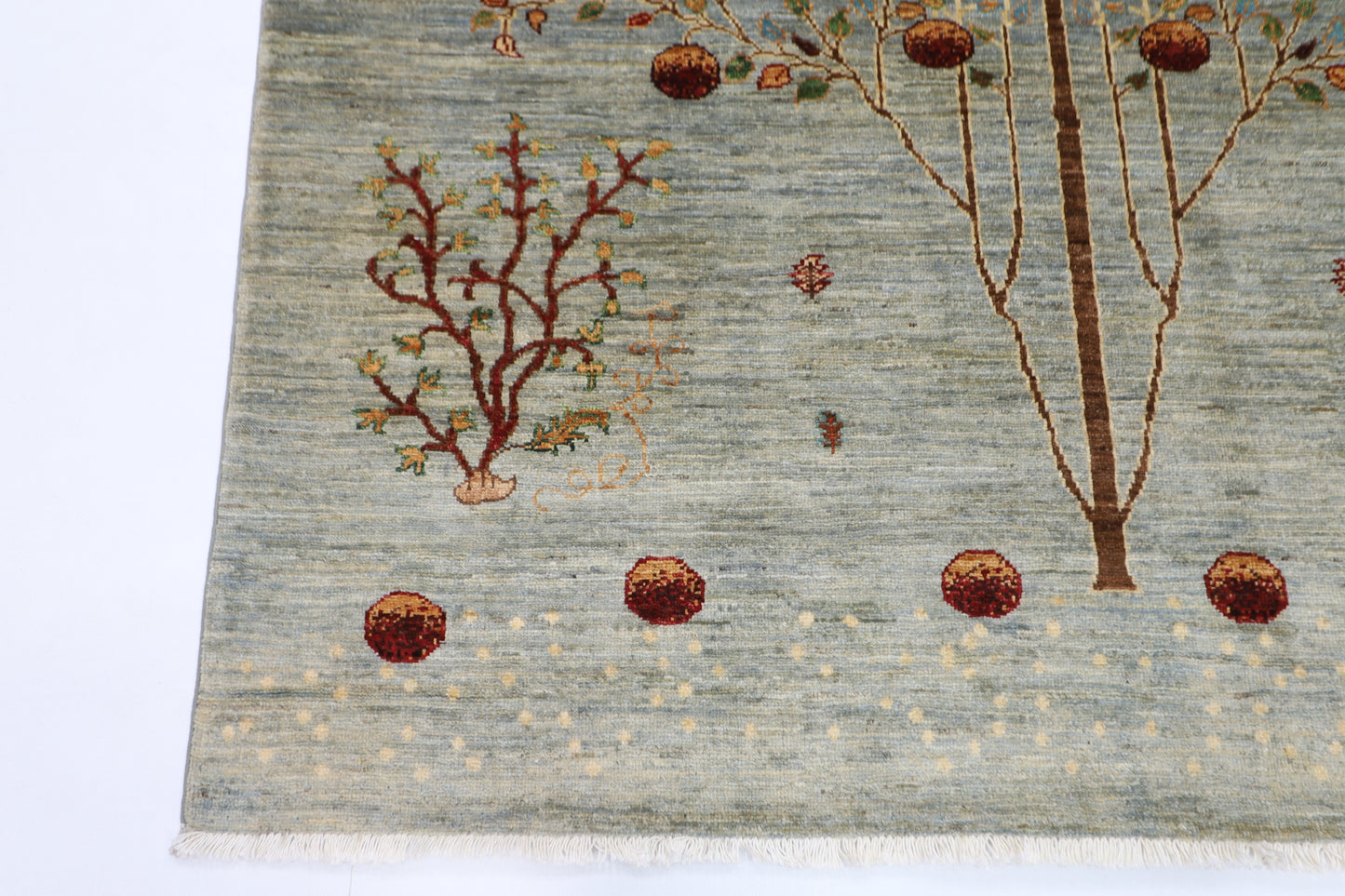 152 x 196 cm | pomegranate Afghan Tribal Hand Knotted Veg Dye Wool Runner
