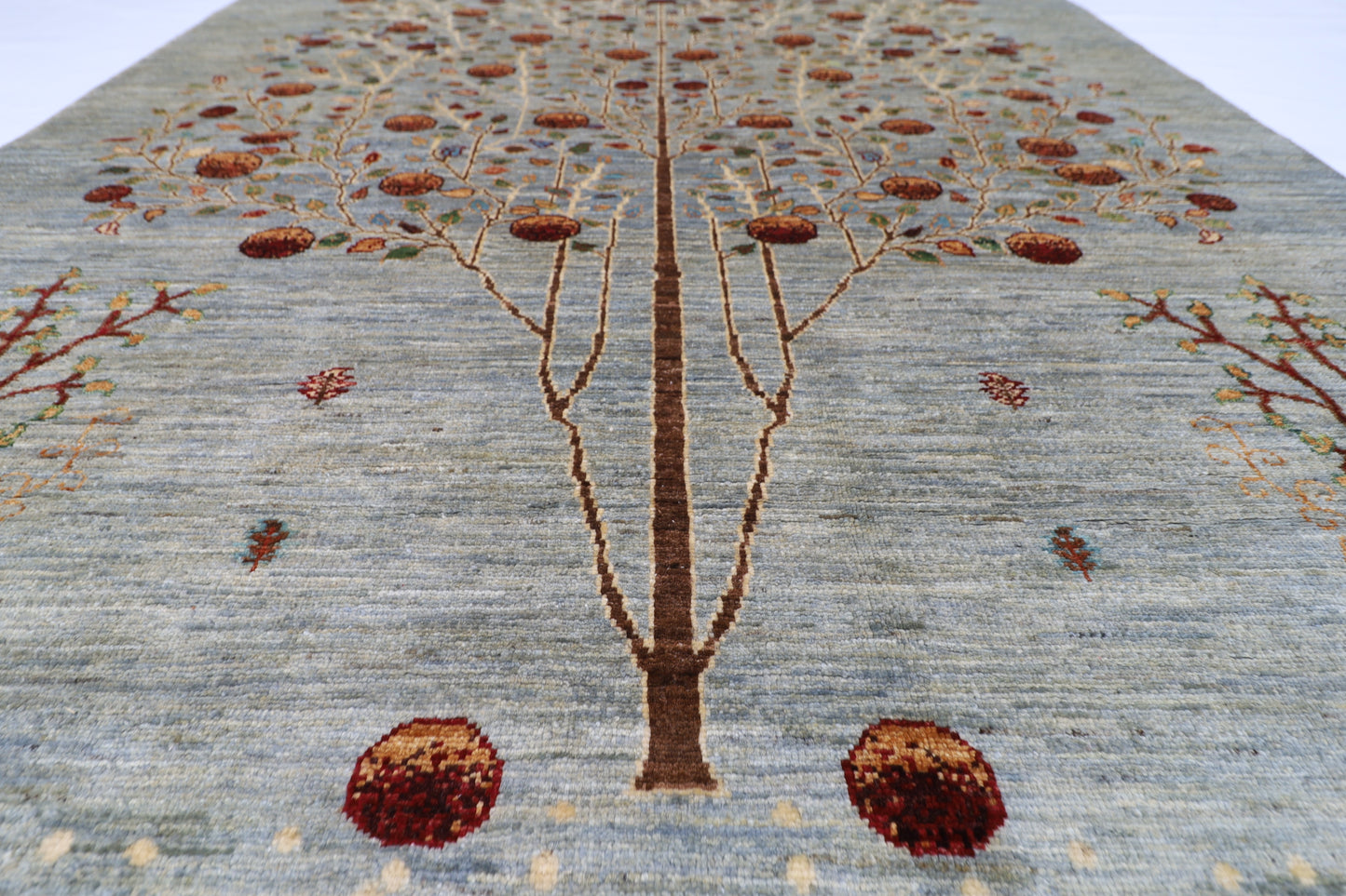 152 x 196 cm | pomegranate Afghan Tribal Hand Knotted Veg Dye Wool Runner