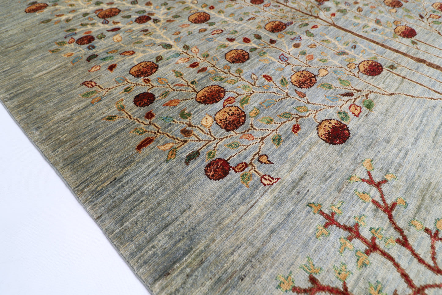152 x 196 cm | pomegranate Afghan Tribal Hand Knotted Veg Dye Wool Runner