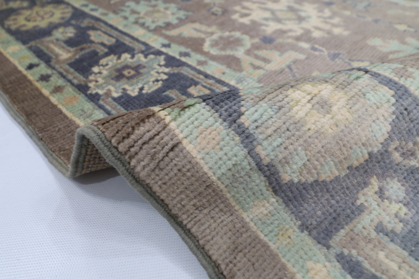 81 x 308 cm | Oushak Afghan Tribal Hand Knotted Veg Dye Wool Runner