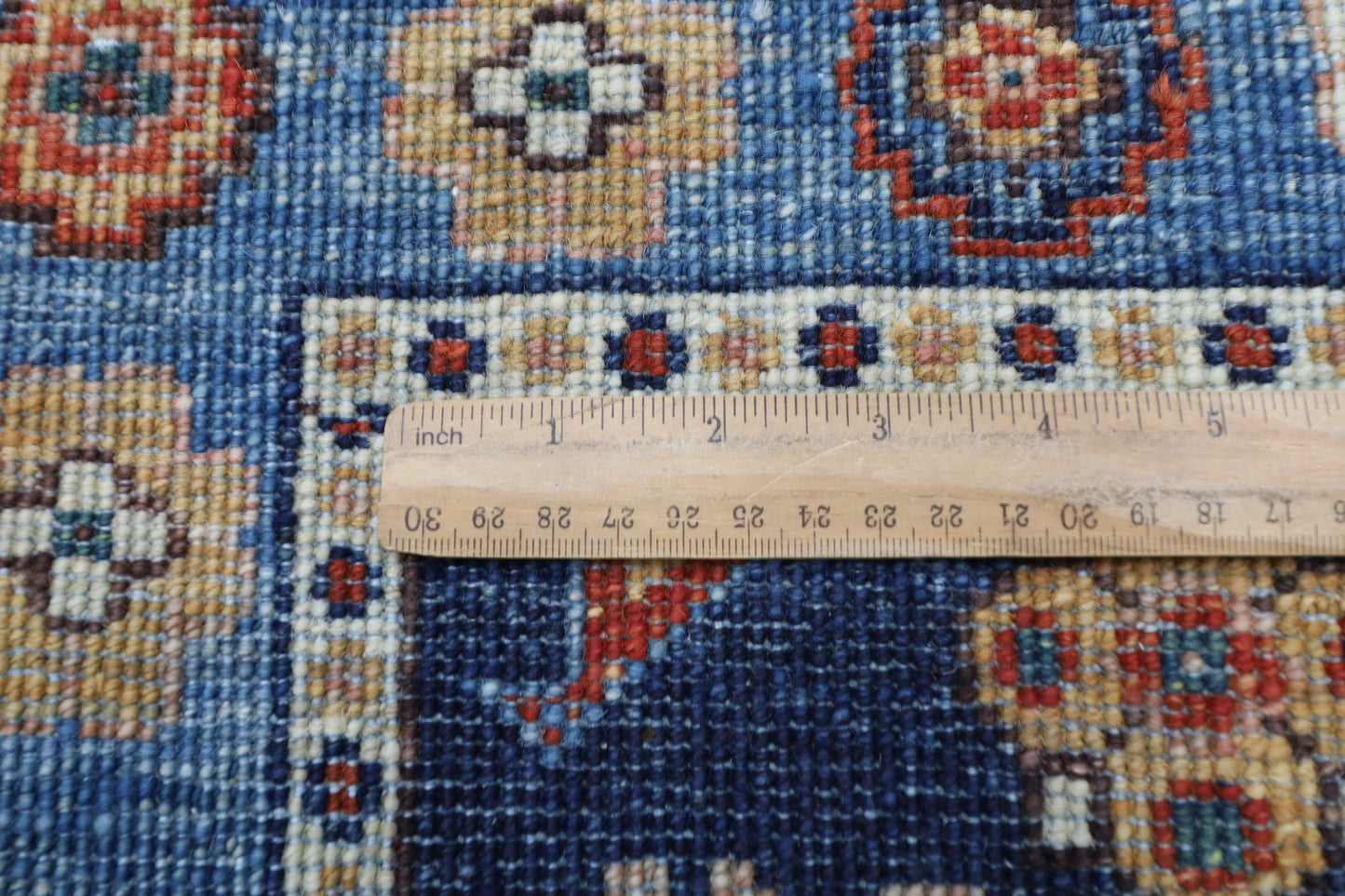 187 x 276 cm | Oriental Birds Blue Area Rug Afghan Hand Knotted Veg Dye Wool carpet