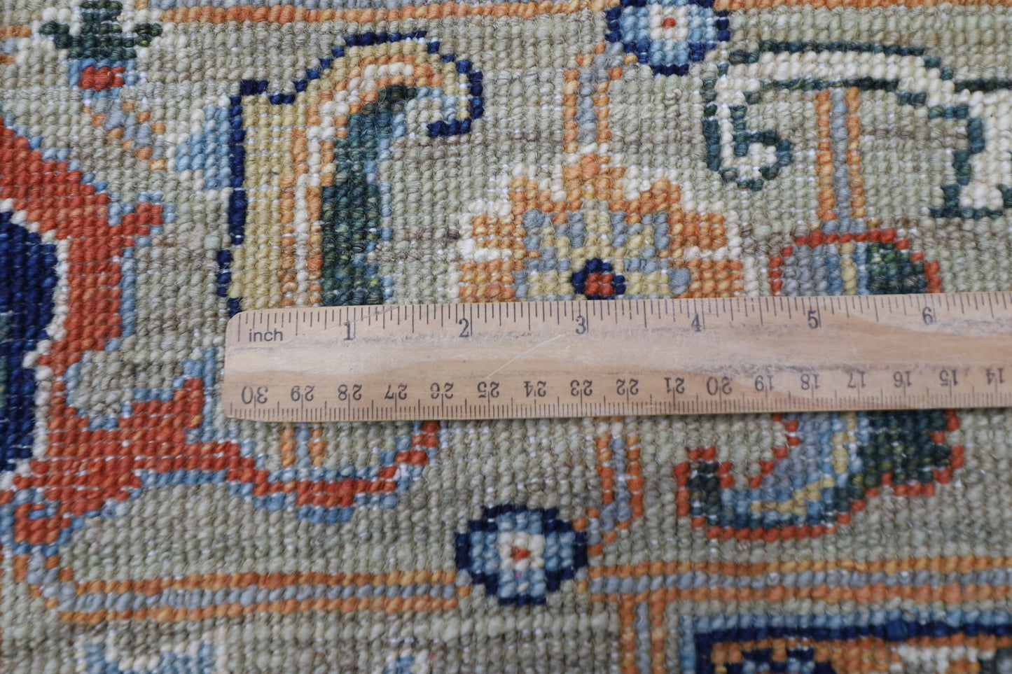 204 x 298 cm | Oriental Beige Area Rug Afghan Hand Knotted Veg dye Wool carpet