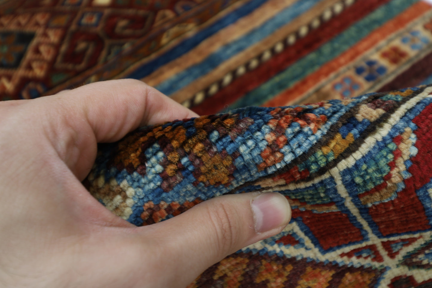 66 x 197 cm | Khorjun Afghan Tribal Hand Knotted Veg Dye Wool Runner