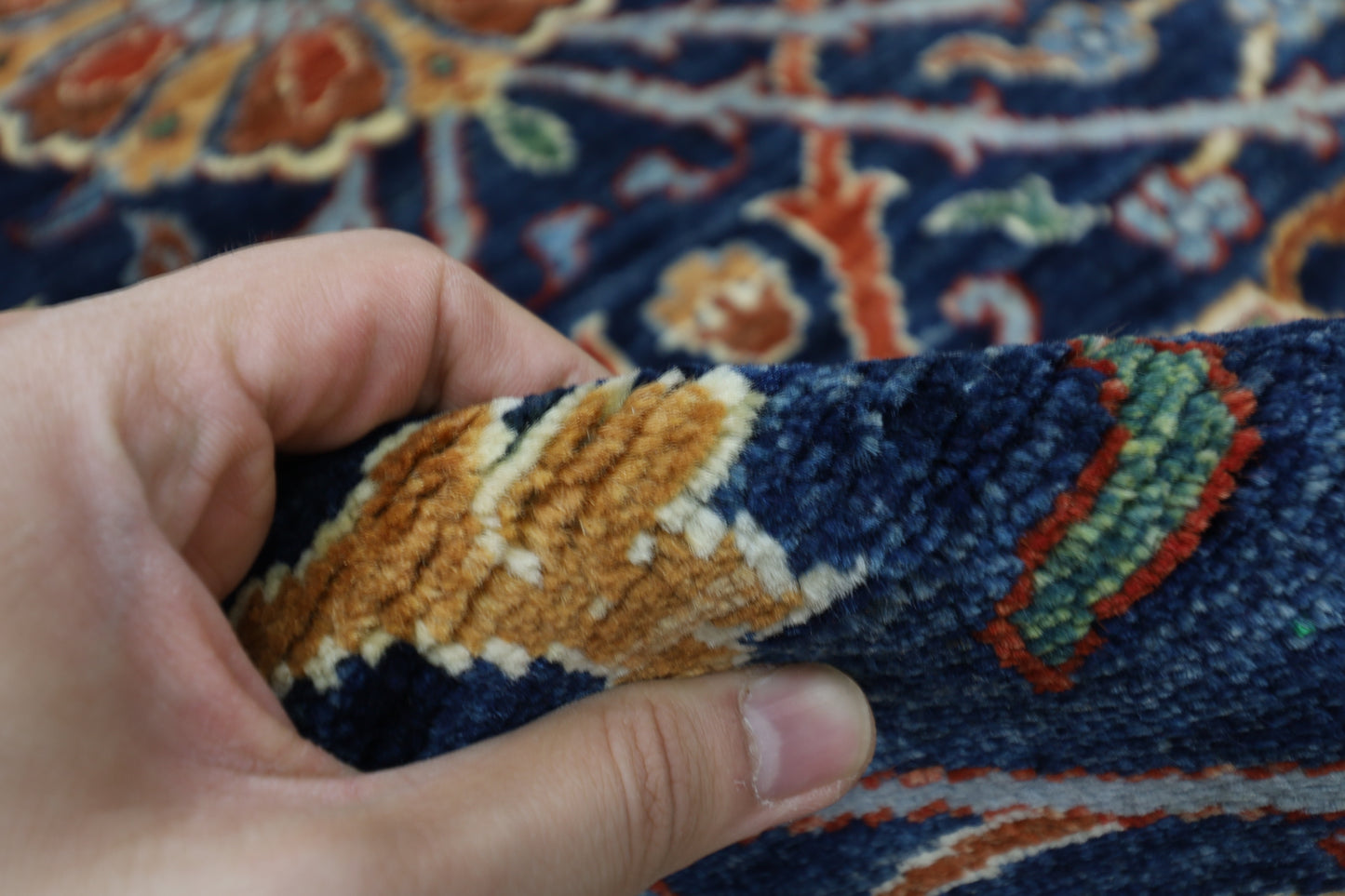 87 x 297 cm | Sickle Leaf Afghan Tribal Hand Knotted Veg Dye Wool Runner
