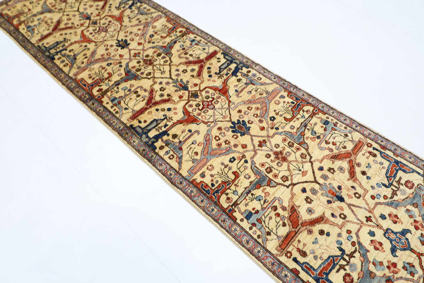 84 x 293 cm | Bidjar Afghan Tribal Hand Knotted Veg Dye Wool Runner