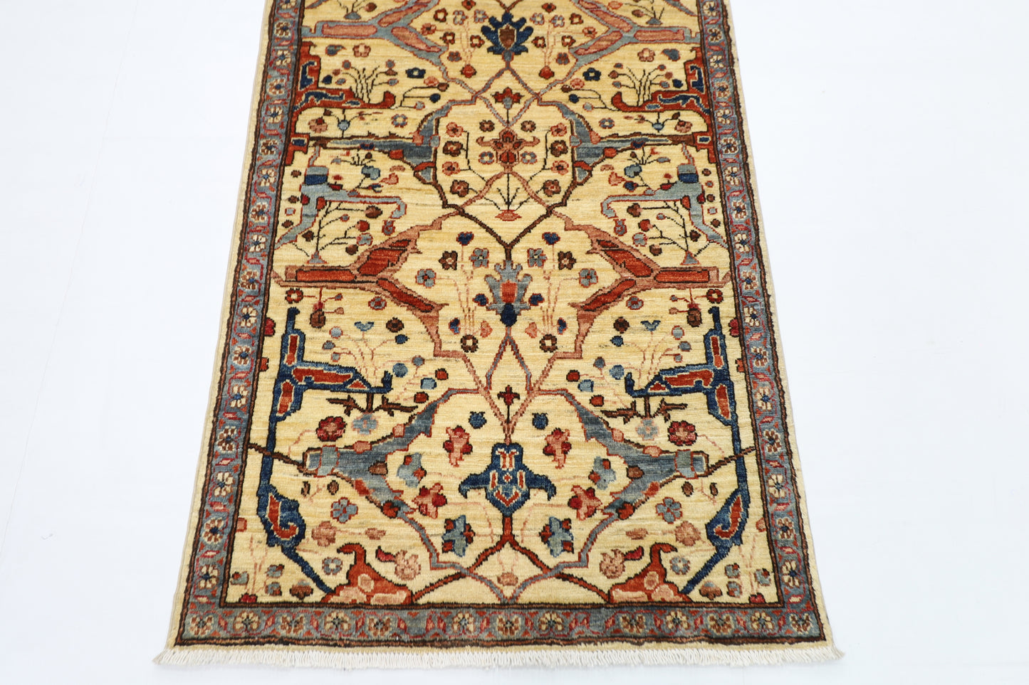 84 x 293 cm | Bidjar Afghan Tribal Hand Knotted Veg Dye Wool Runner