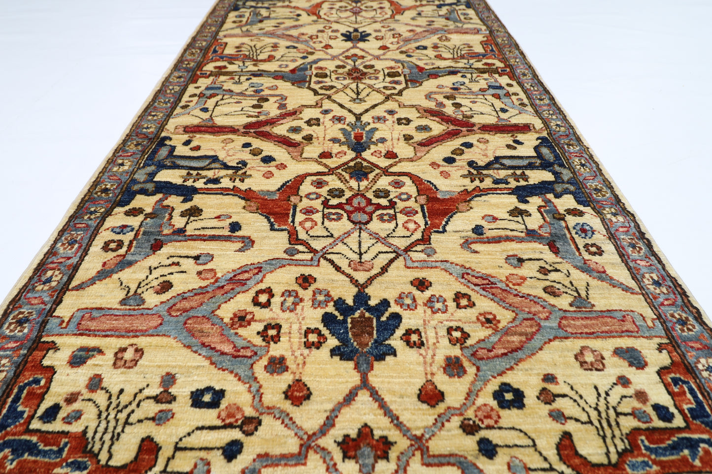 84 x 293 cm | Bidjar Afghan Tribal Hand Knotted Veg Dye Wool Runner