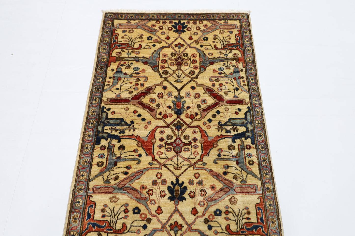 84 x 293 cm | Bidjar Afghan Tribal Hand Knotted Veg Dye Wool Runner
