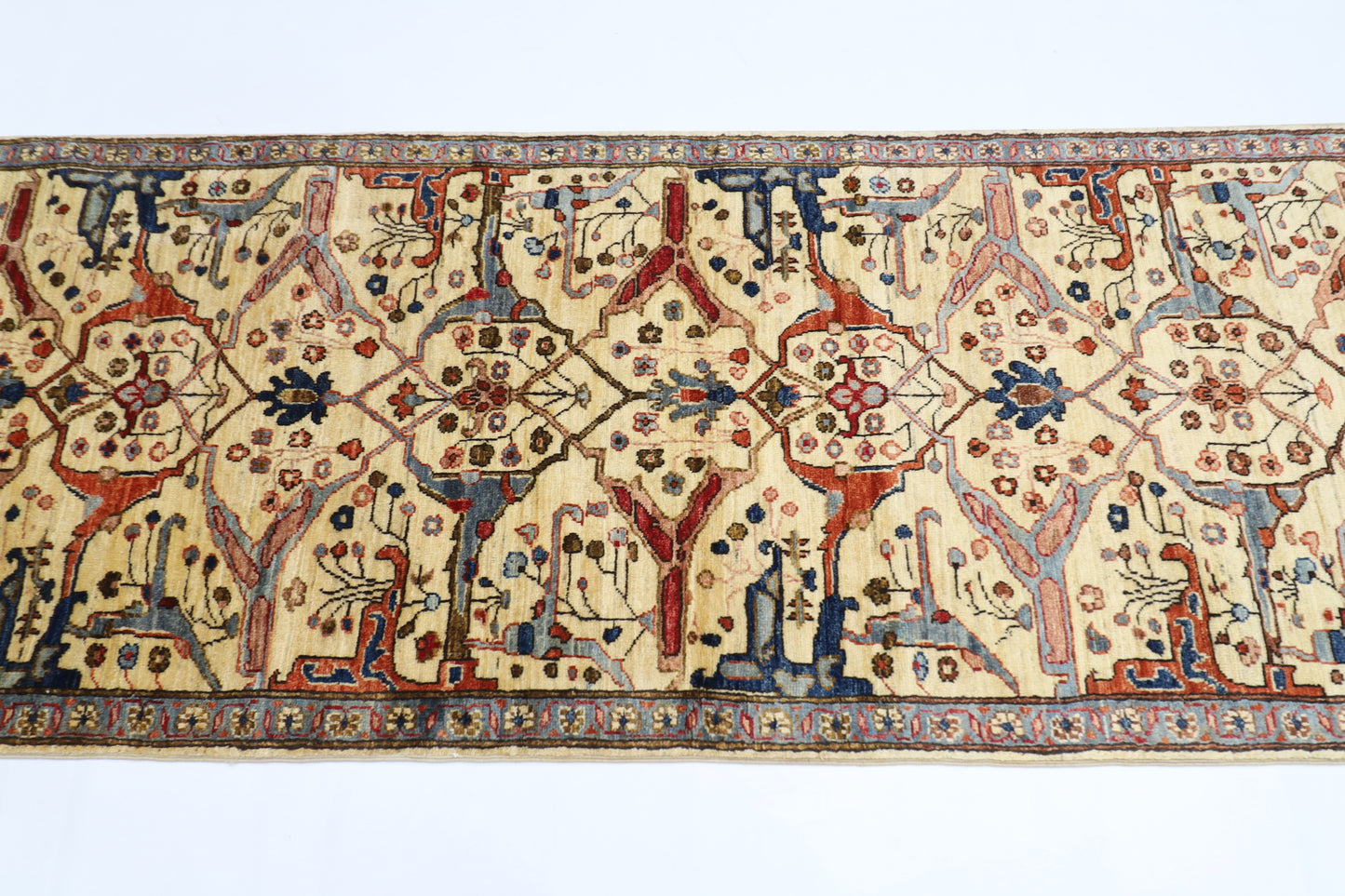84 x 293 cm | Bidjar Afghan Tribal Hand Knotted Veg Dye Wool Runner