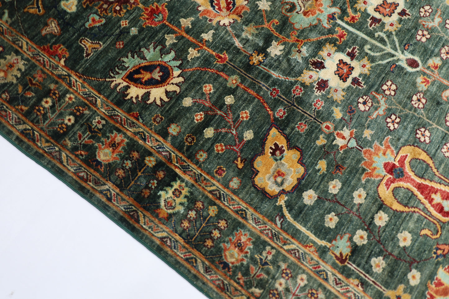 150 x 202 cm | Sultani Afghan Tribal Hand Knotted Veg Dye Wool Carpet