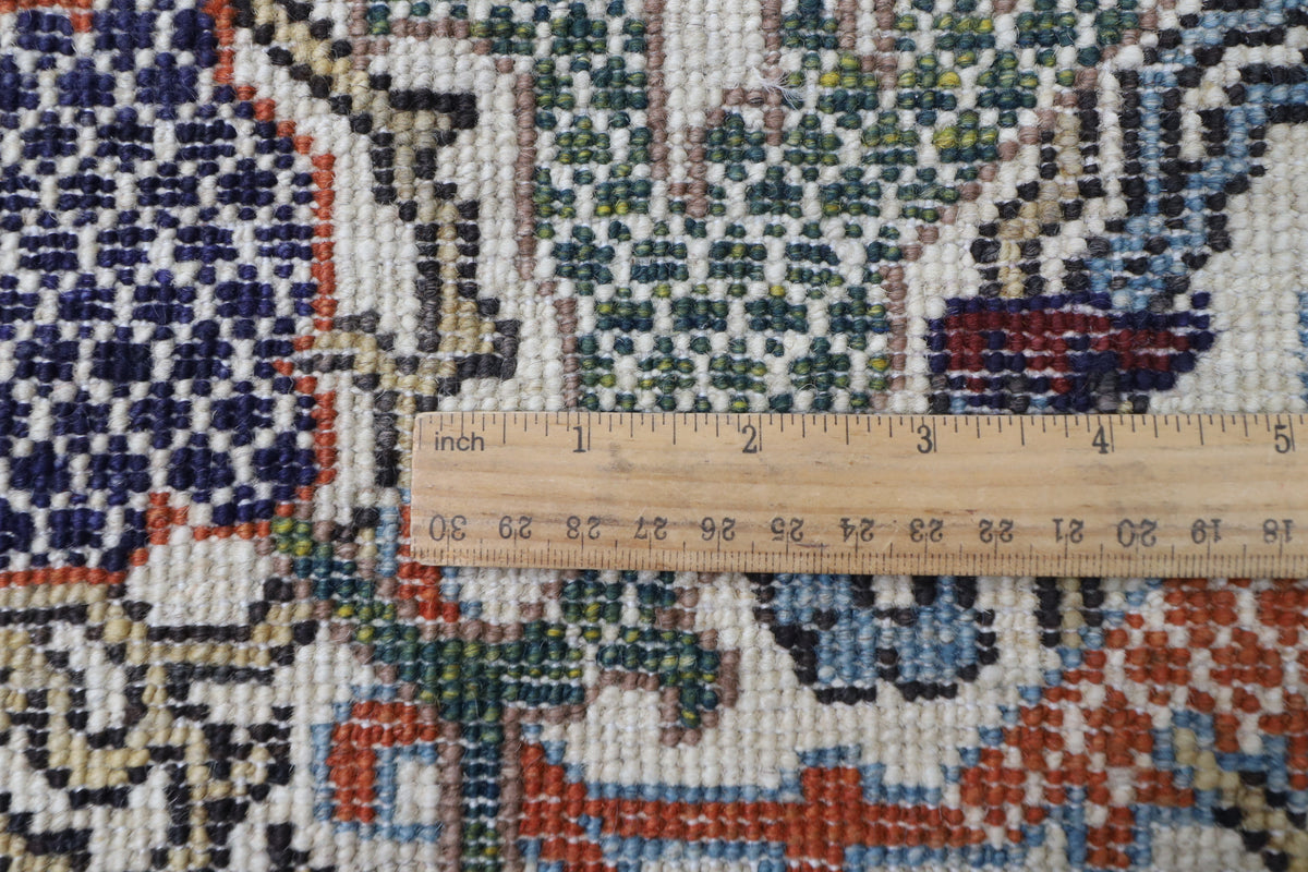 278 x 358 cm | Bidjar Blue Design Hand Knotted Wool Afghan Carpet