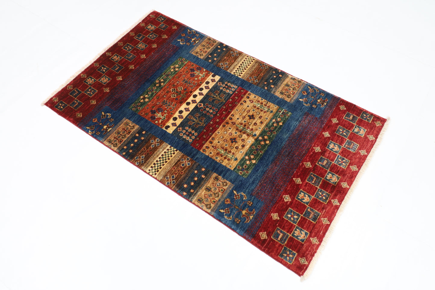 80 x 136 cm | Afghan Tribal Hand Knotted Veg Dye Wool Carpet