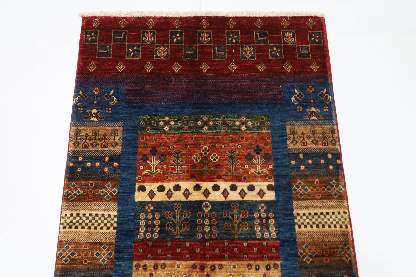 80 x 136 cm | Afghan Tribal Hand Knotted Veg Dye Wool Carpet