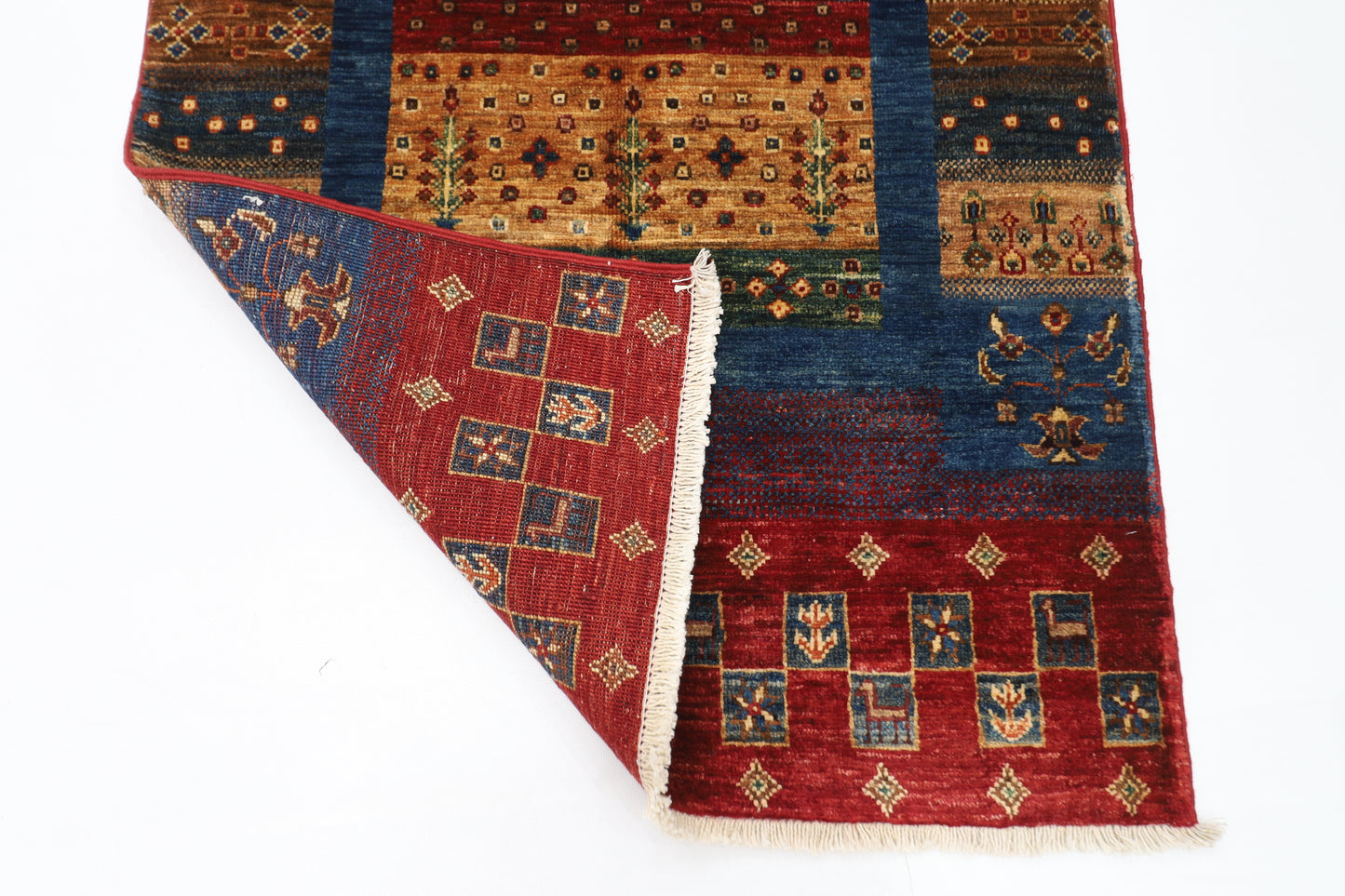 80 x 136 cm | Afghan Tribal Hand Knotted Veg Dye Wool Carpet