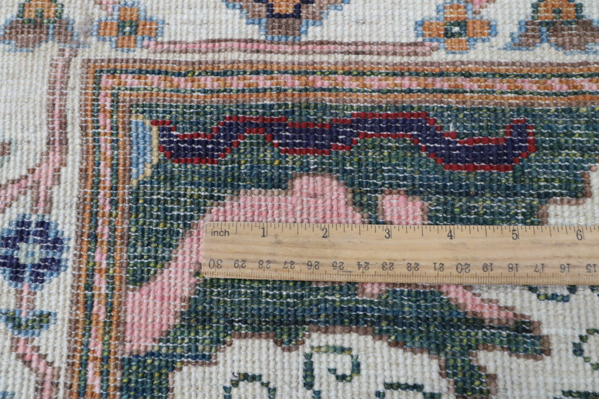 306 x 416 cm | Kawros Blue Design Hand Knotted Wool Afghan Carpet