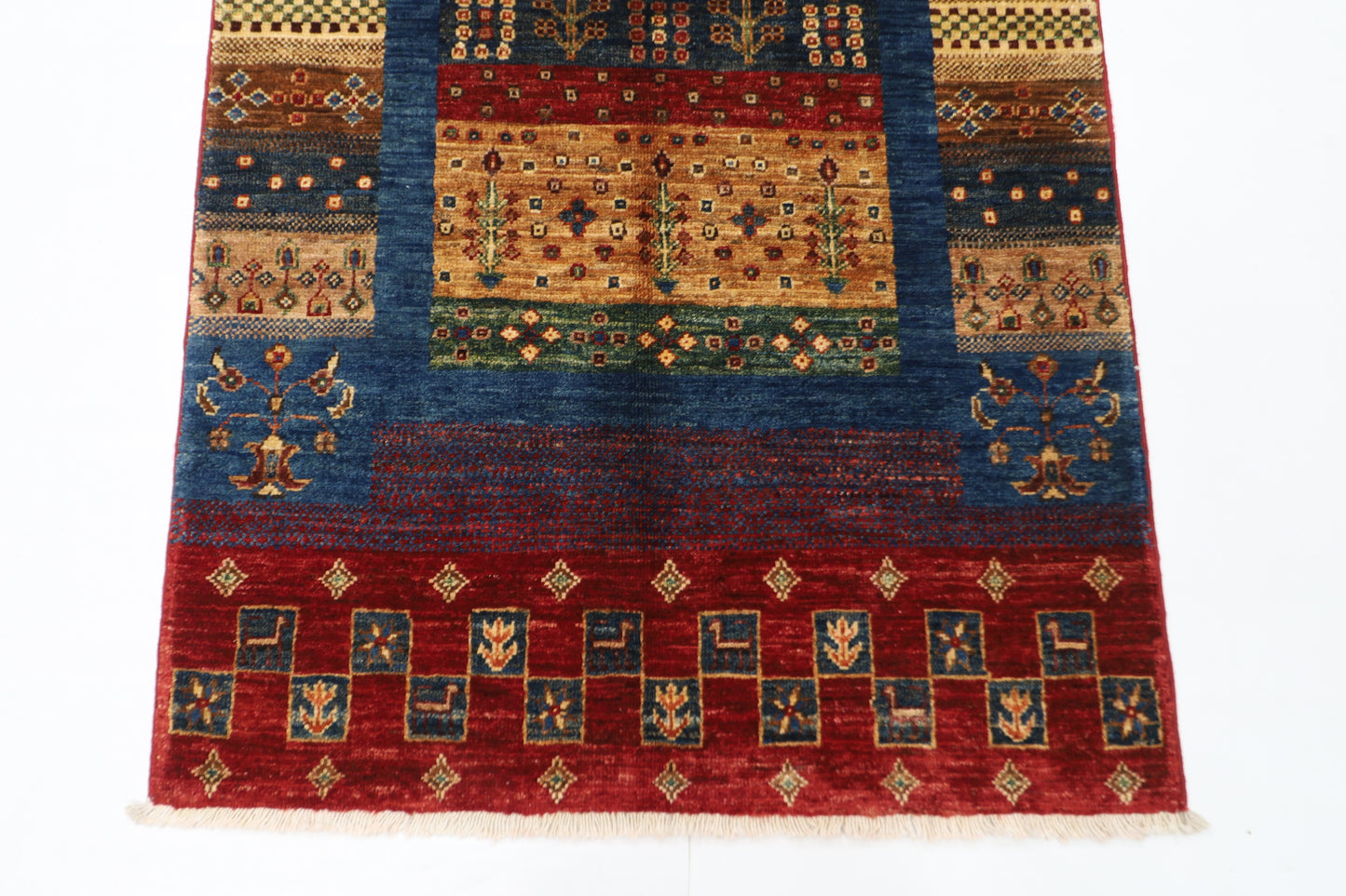 83 x 136 cm | Gabbeh Afghan Tribal Hand Knotted Veg Dye Wool Carpet
