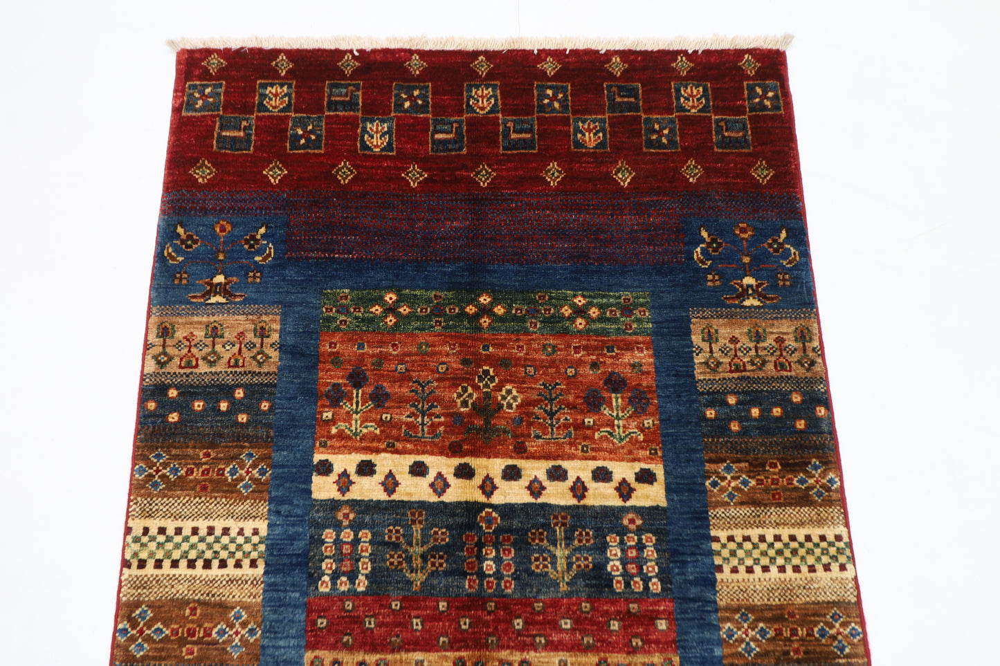 83 x 136 cm | Gabbeh Afghan Tribal Hand Knotted Veg Dye Wool Carpet