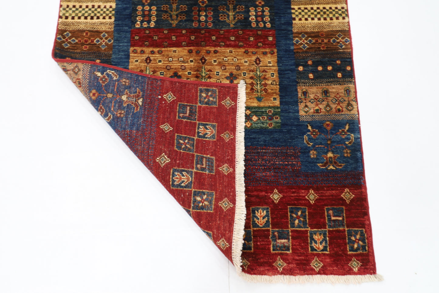 83 x 136 cm | Gabbeh Afghan Tribal Hand Knotted Veg Dye Wool Carpet