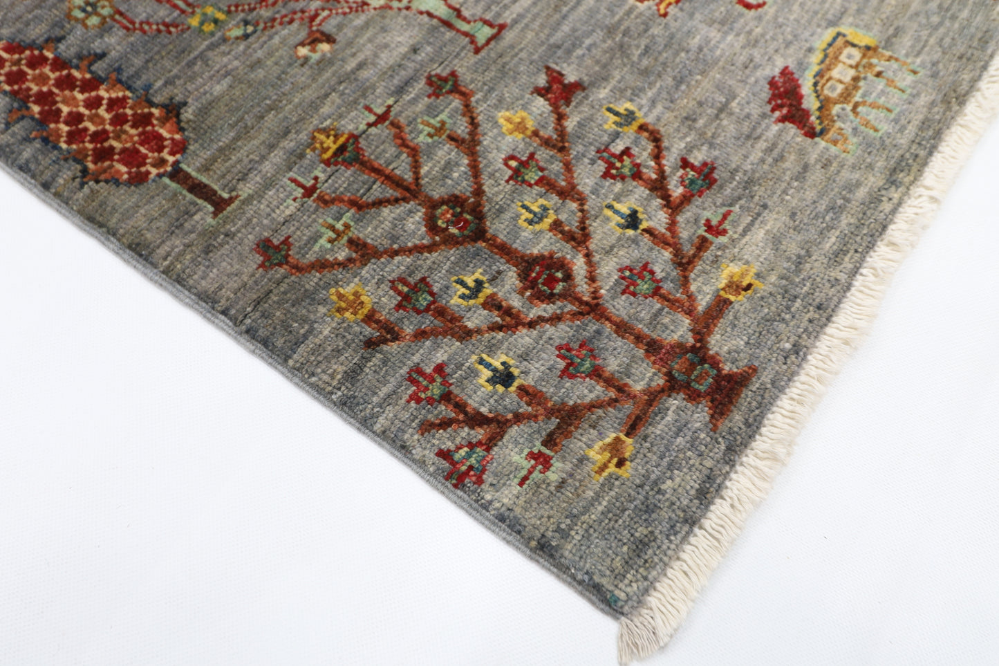 99 x 155 cm | Gabbeh Afghan Tribal Hand Knotted Veg Dye Wool Carpet