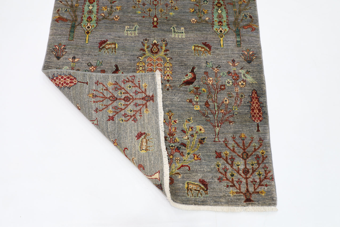 99 x 155 cm | Gabbeh Afghan Tribal Hand Knotted Veg Dye Wool Carpet