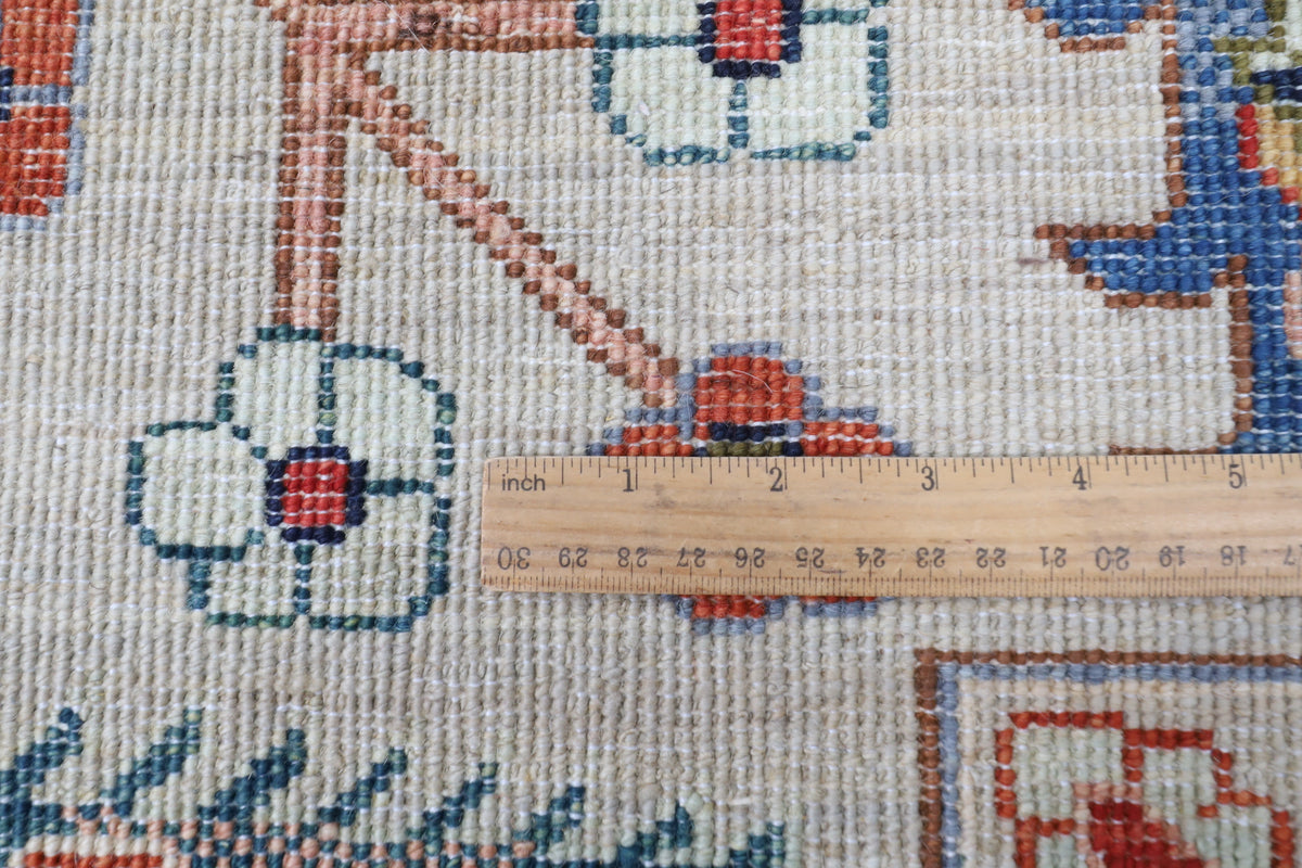276 x 369 cm | Sultani Design Hand Knotted Wool Afghan Carpet