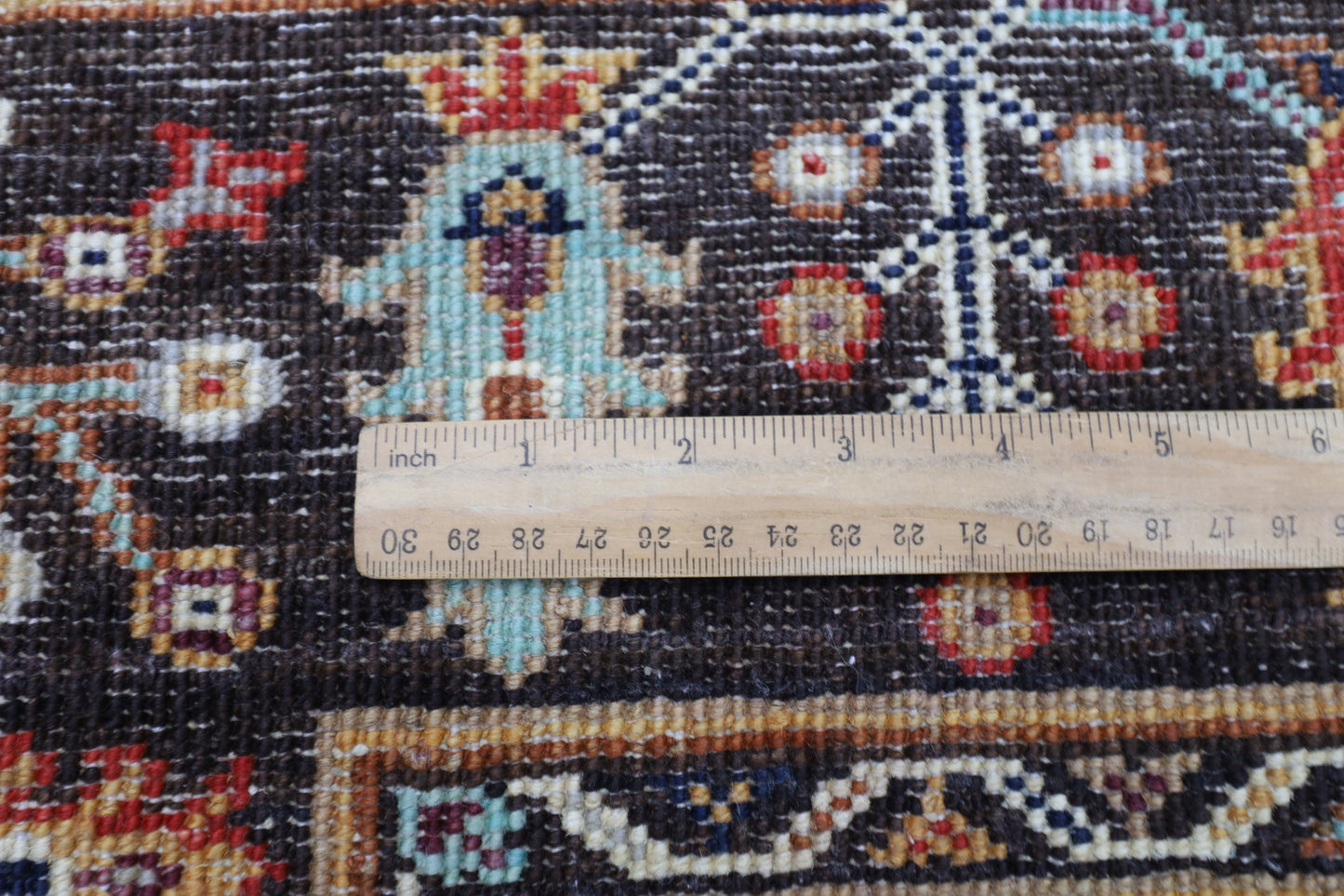 99 x 156 cm | Sultani Brown Afghan Tribal Hand Knotted Veg Dye Wool Carpet