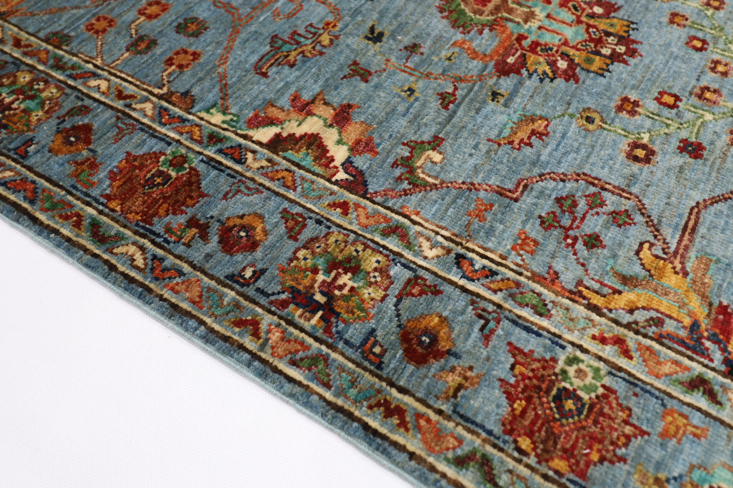87 x 128 cm | Sultani Afghan Tribal Hand Knotted Veg Dye Wool Carpet