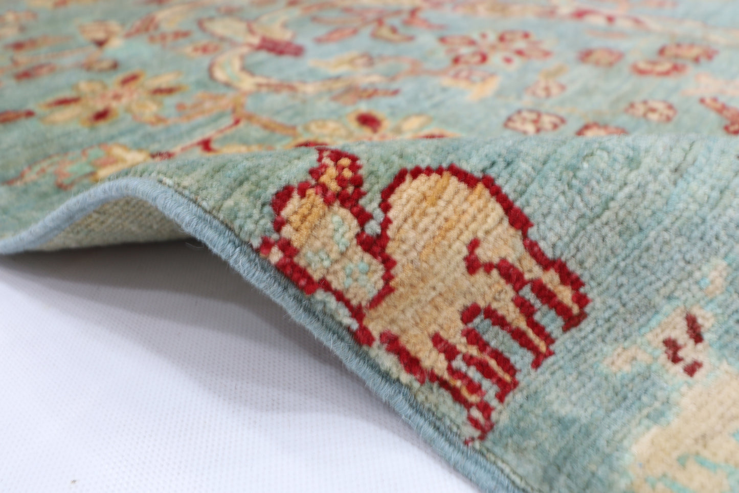 101 x 144 cm | Gabbeh Afghan Tribal Hand Knotted Veg Dye Wool Carpet