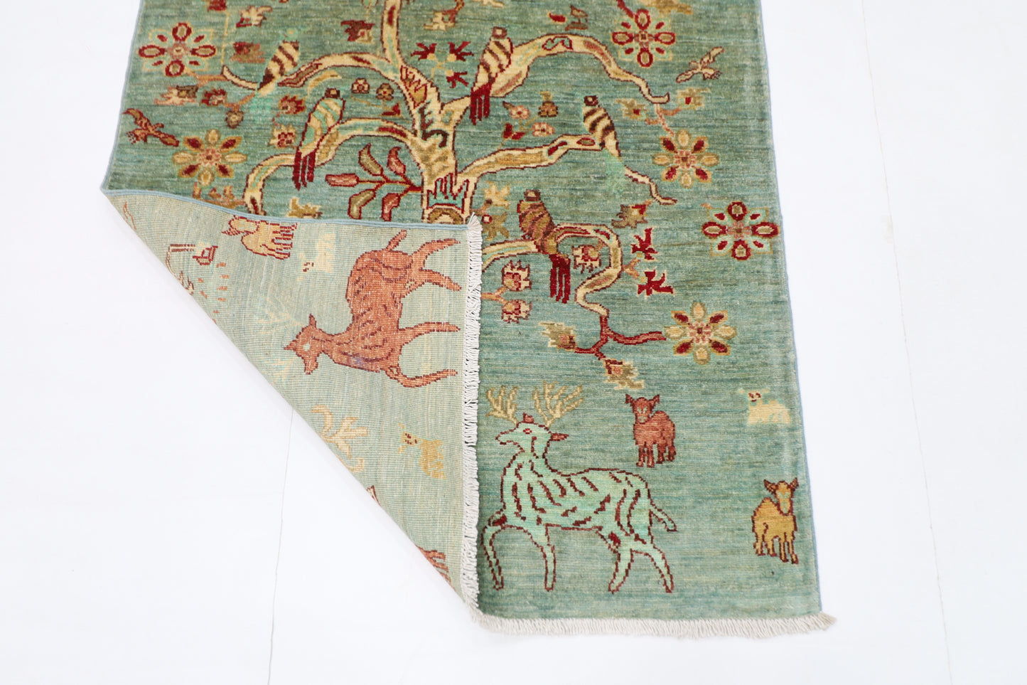 101 x 144 cm | Gabbeh Afghan Tribal Hand Knotted Veg Dye Wool Carpet
