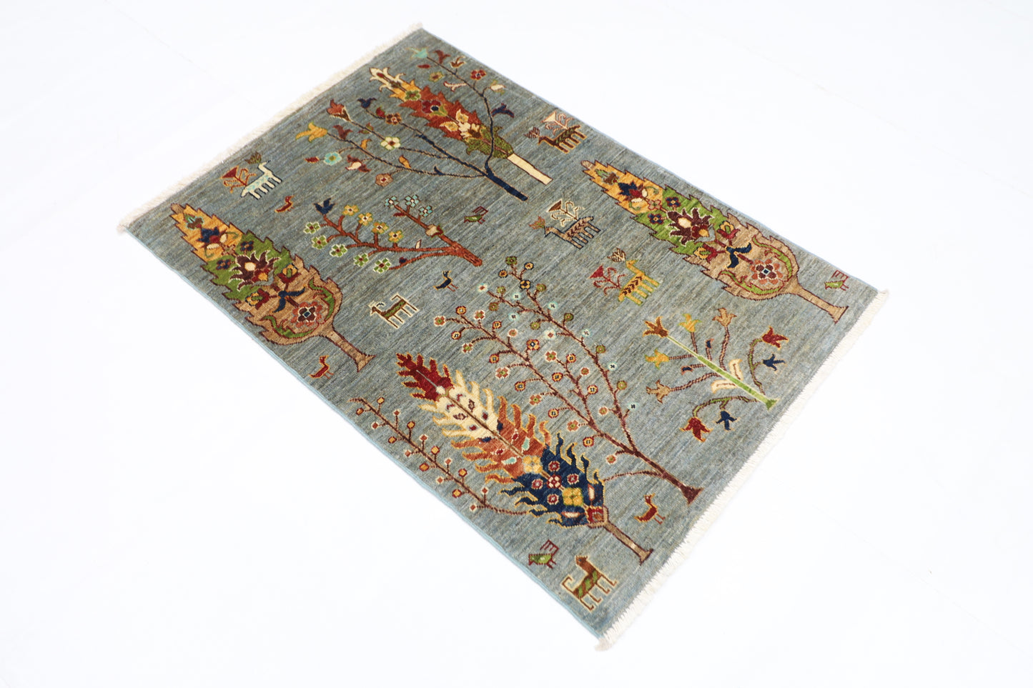 83 x 120 cm | Gabbeh Afghan Tribal Hand Knotted Veg Dye Wool Carpet
