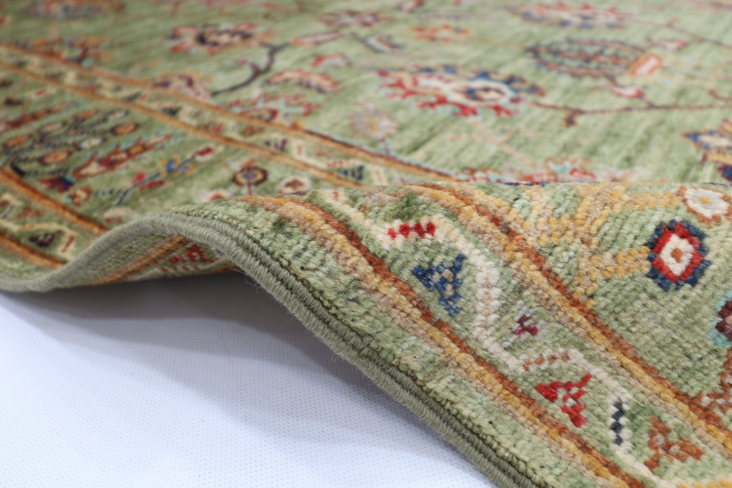 100 x 154 cm | Sultani Afghan Tribal Hand Knotted Veg Dye Wool Carpet
