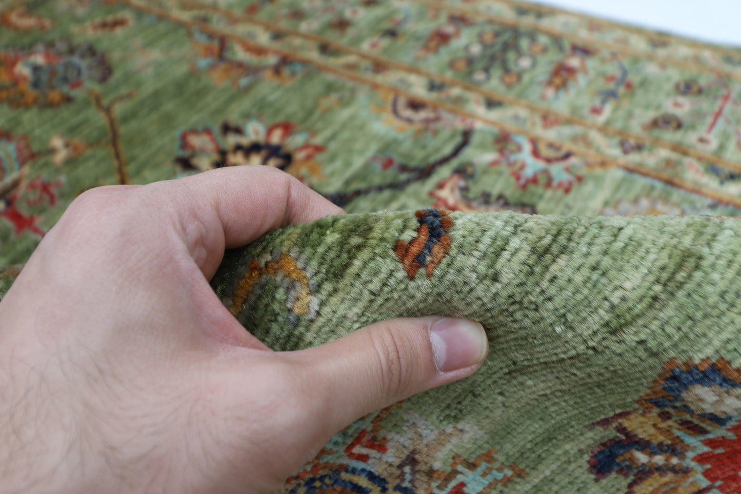 100 x 154 cm | Sultani Afghan Tribal Hand Knotted Veg Dye Wool Carpet