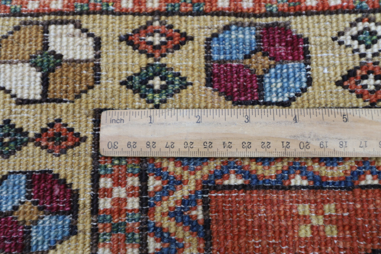 101 x 148 cm | Heriz Afghan Tribal Hand Knotted Veg Dye Wool Carpet