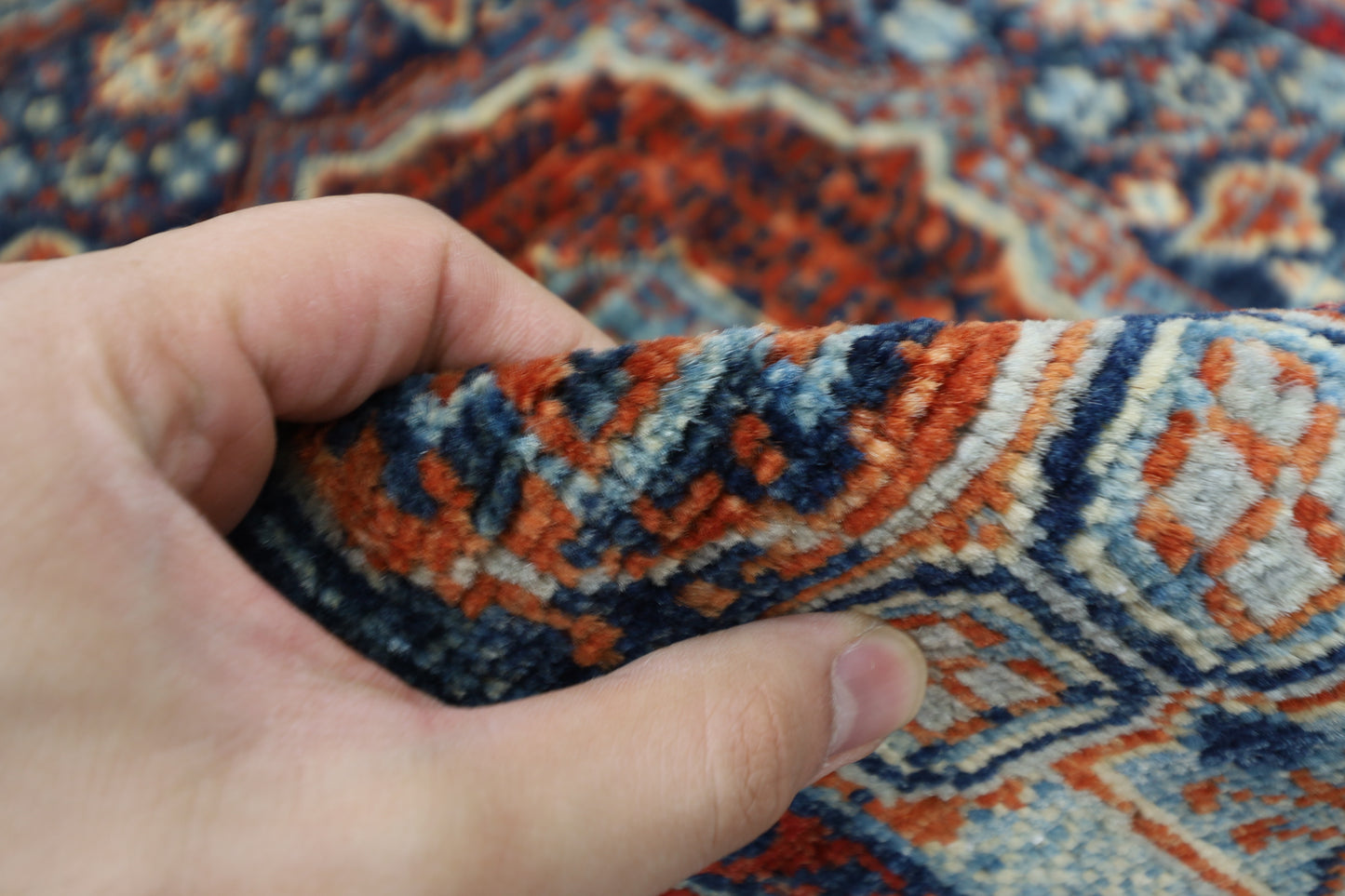 98 x 147 cm | Mamluk Afghan Tribal Hand Knotted Veg Dye Wool Carpet