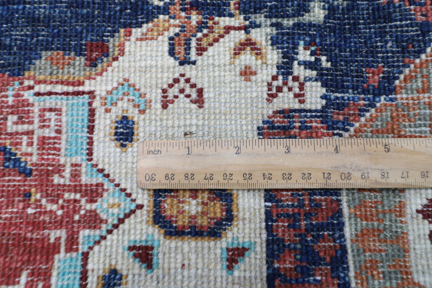 99 x 152 cm | Abstract Afghan Tribal Hand Knotted Veg Dye Wool Carpet