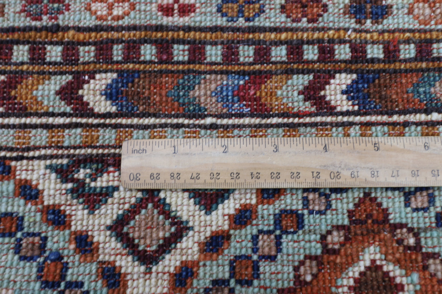 104 x 162 cm | Striped Afghan Tribal Hand Knotted Veg Dye Wool Carpet