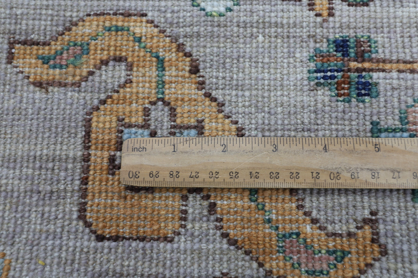 90 x 424 cm | Hallway Tribal gray Rug Afghan Hand Knotted Veg dye Wool carpet