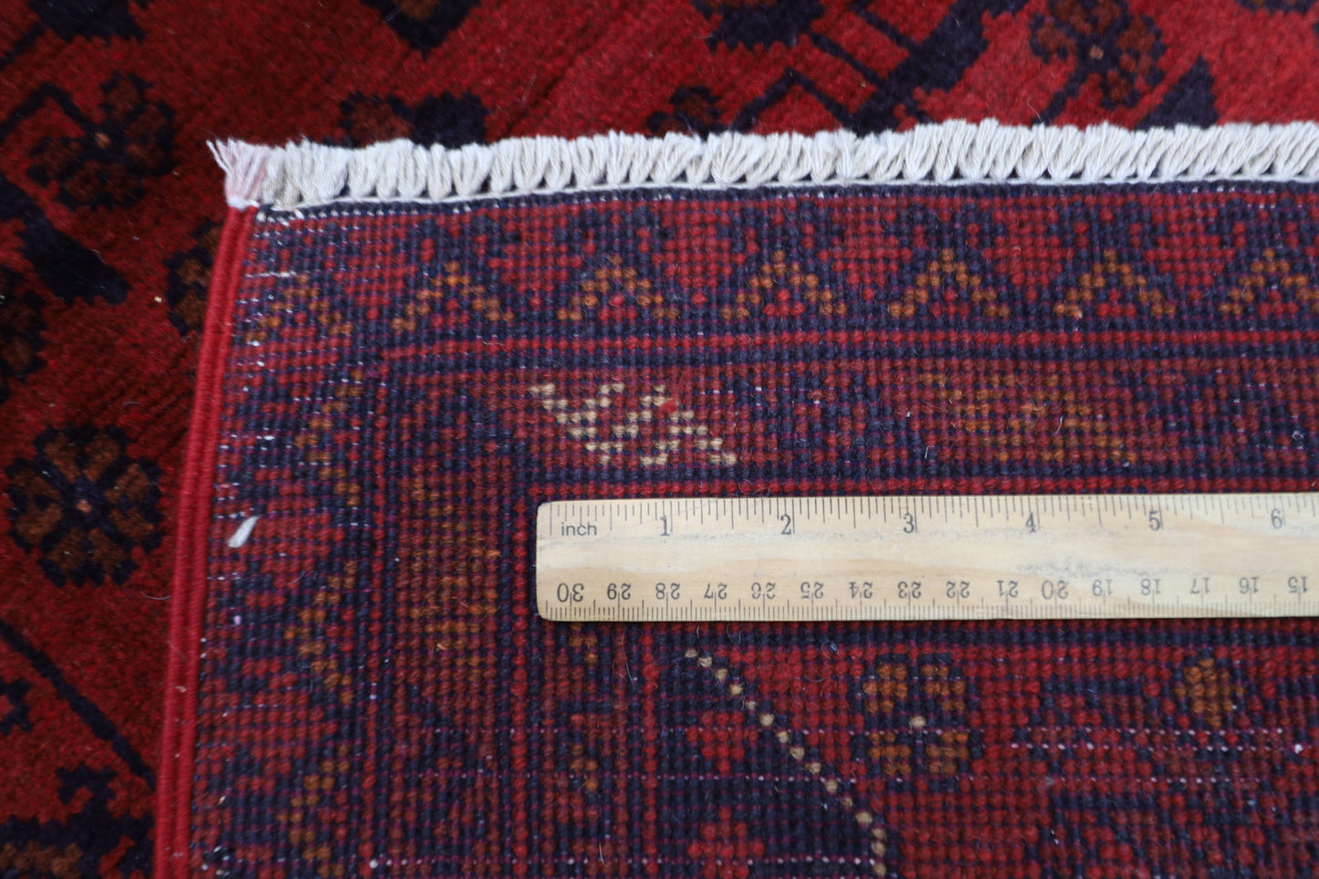 148 x 198 cm | Red Khal Mohammadi Afghan Tribal Hand Knotted Wool Carpet