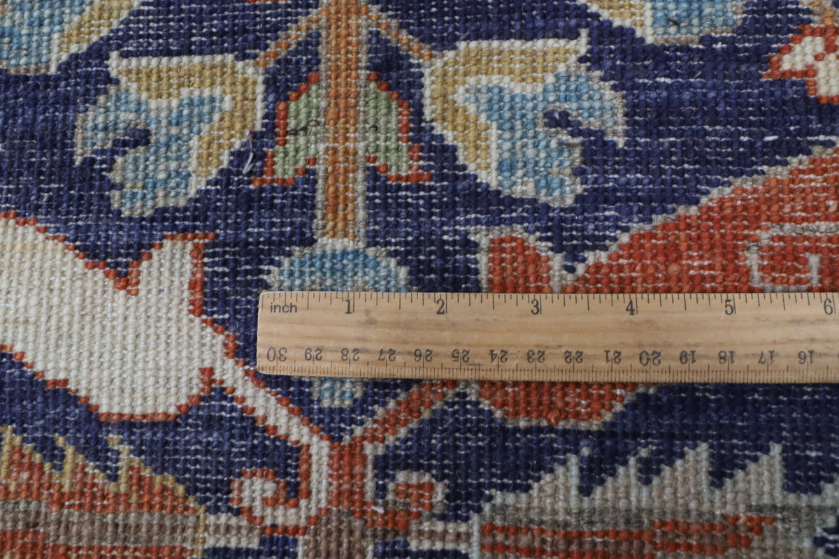 200 x 294 cm | Bidjar Blue Hand Knotted Wool Afghan Carpet