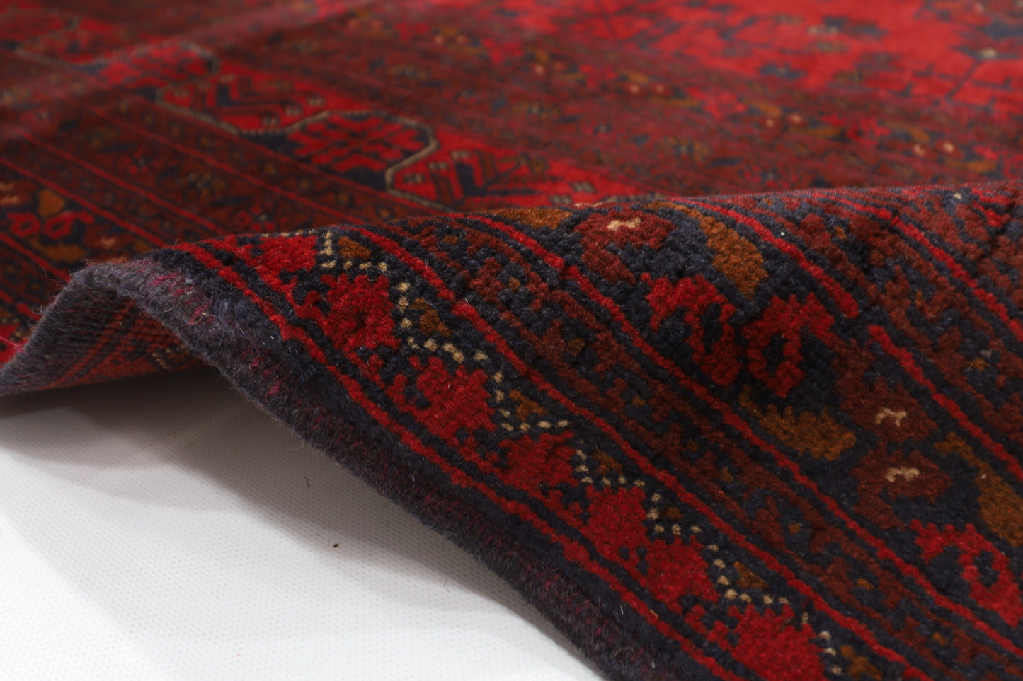 252 x 362 cm | Red Khal Mohammadi Afghan Tribal Hand Knotted Wool Carpet