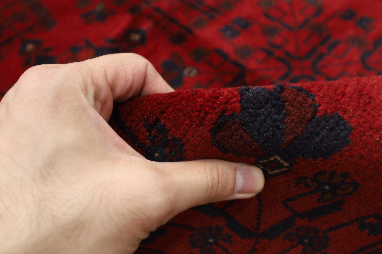 252 x 362 cm | Red Khal Mohammadi Afghan Tribal Hand Knotted Wool Carpet
