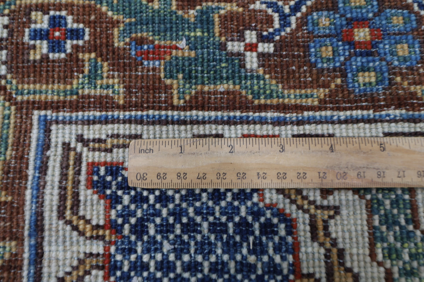 306x 421 cm | Floral bidjar blue Area Rug Afghan Hand Knotted veg Dye Wool carpet