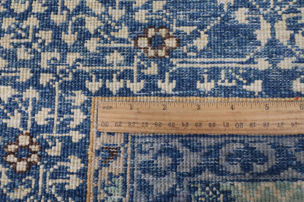 207 x 272 cm | Mamluk Hand Knotted Wool Afghan Carpet