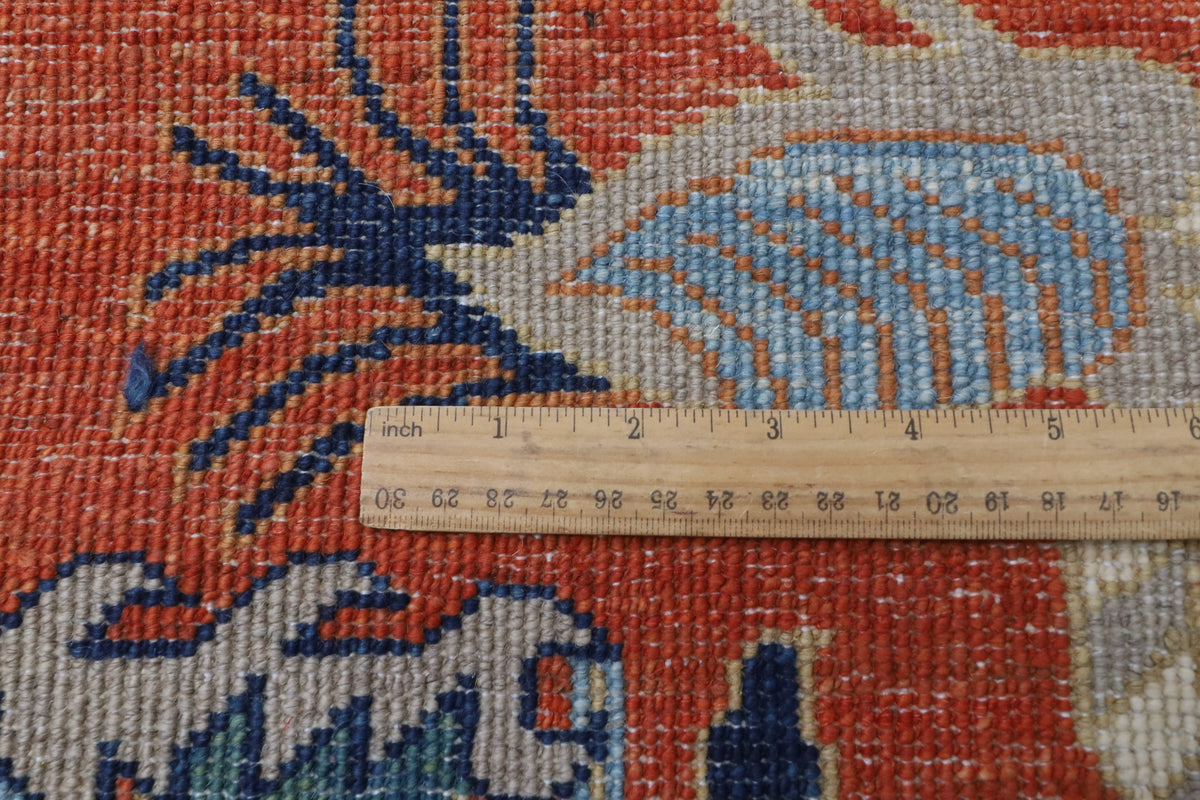 120 x 180 cm | Birds Orange Design Hand Knotted Wool Afghan Carpet
