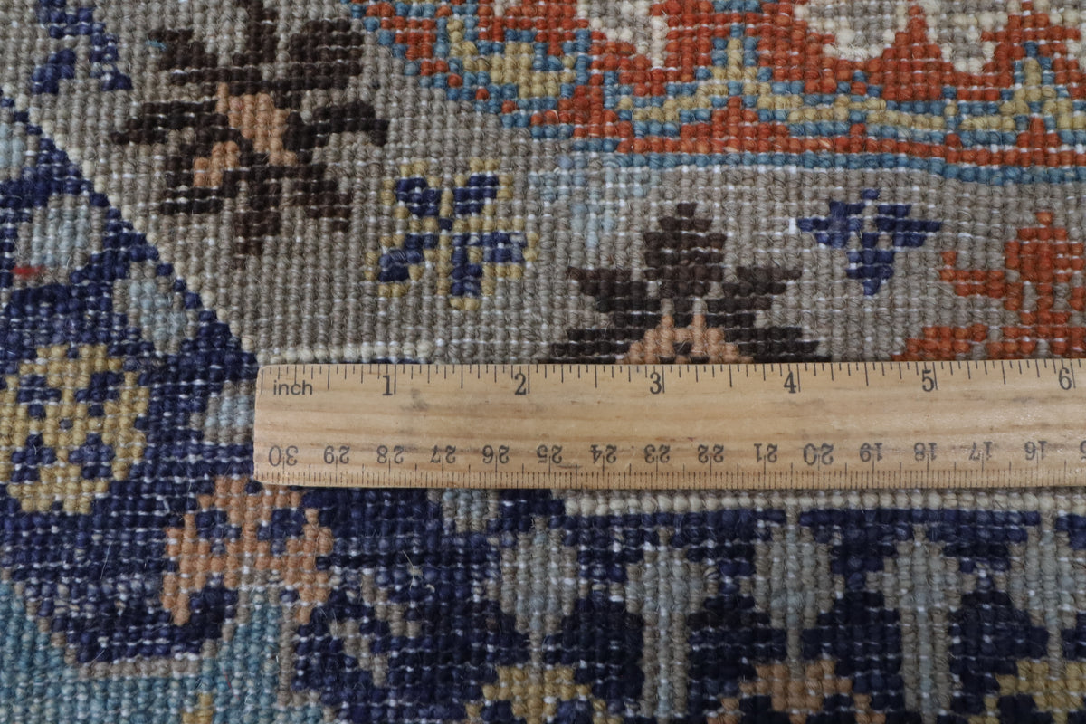 201 x 299 cm | Mamluk Blue Hand Knotted Wool Afghan Carpet