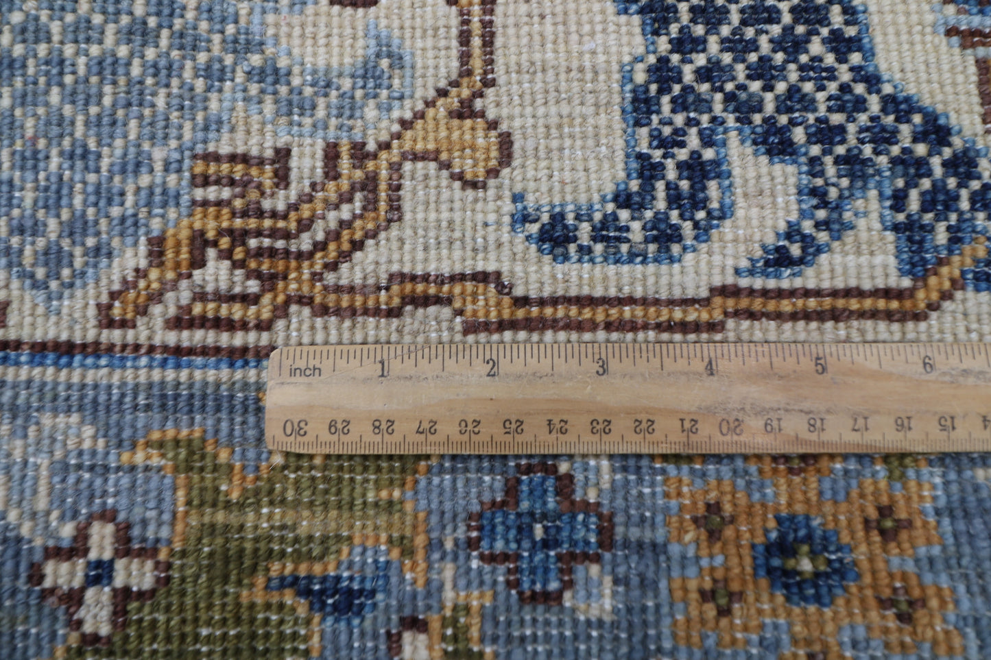 305 x 427 cm | Floral Gray large Area Rug Afghan Hand Knotted veg Dye Wool carpet