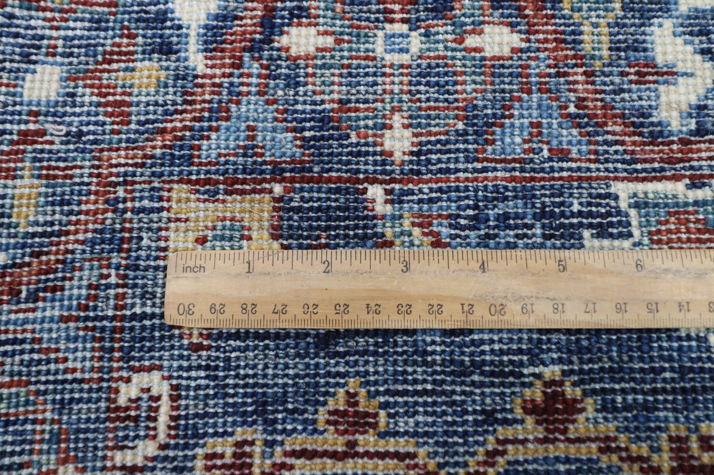 148 x 195 cm | Floral Blue Tribal Area Rug Afghan Hand Knotted veg Dye Wool carpet