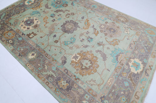 205 x 304 cm | Oushak Tribal Area Rug Afghan Hand Knotted veg Dye Wool carpet