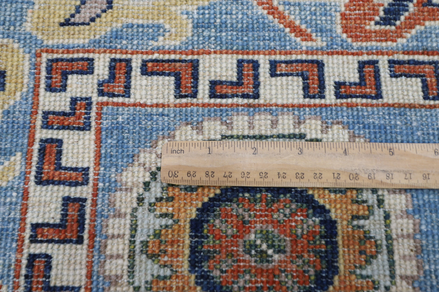 205 x 296 cm | Oriental Suzani Blue Area Rug Afghan Hand Knotted Veg Dye Wool carpet