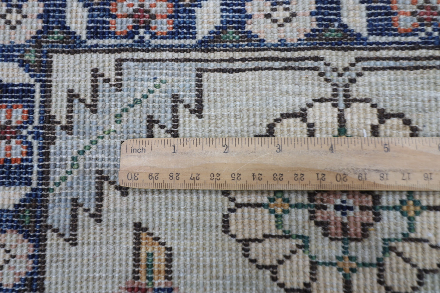 157 x 215 cm | Oriental Floral Beige Area Rug Afghan Hand Knotted Veg Dye Wool carpet
